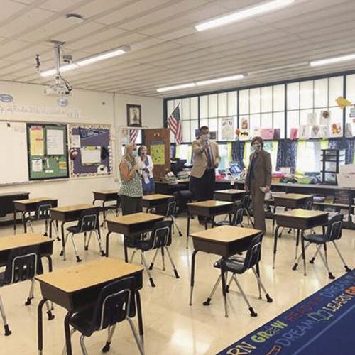 Jeanne Shaheen tours Rochester schools