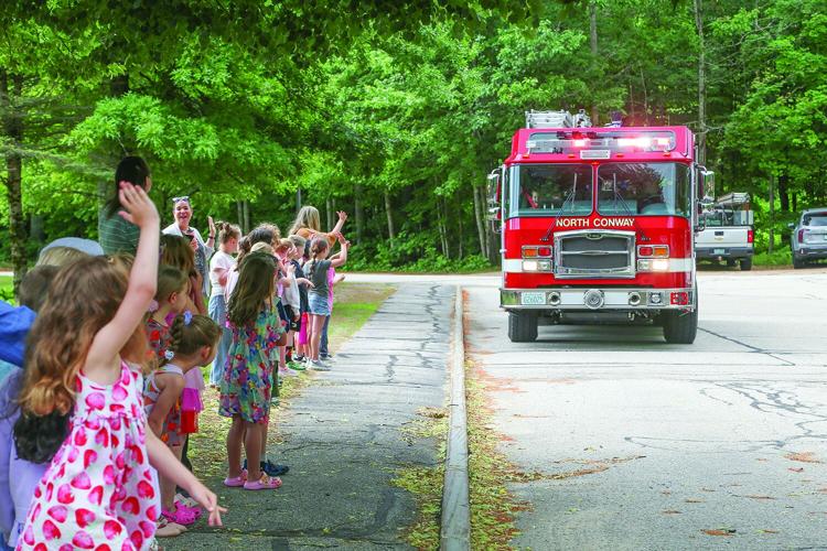 06-19-26 Pine Tree Fire Truck waving entrance