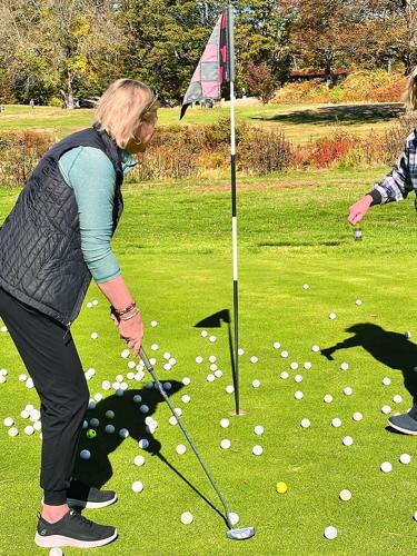 Golf Column - Linderhof - Greenskeeper Revenge - Anne Mari Donnelly putting