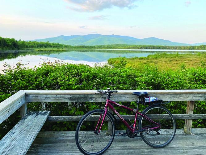 Wheel Family Fun - Tour de NH - iewing platform at Pondicherry Wildlife Refuge