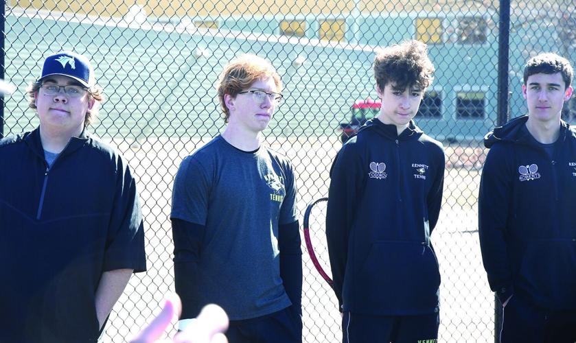 KHS Boys Tennis - top four introduced