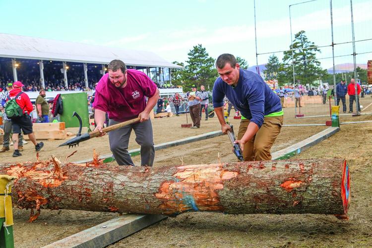 10-05-26 Fryeburg Fair woodsmens log roll medium