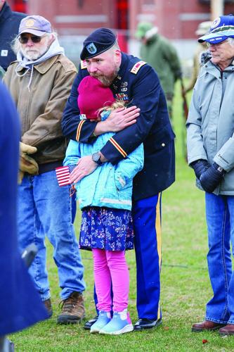 11-11-25 Veterans Day Ceremony hugging daughter