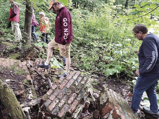 mill bricks with participants