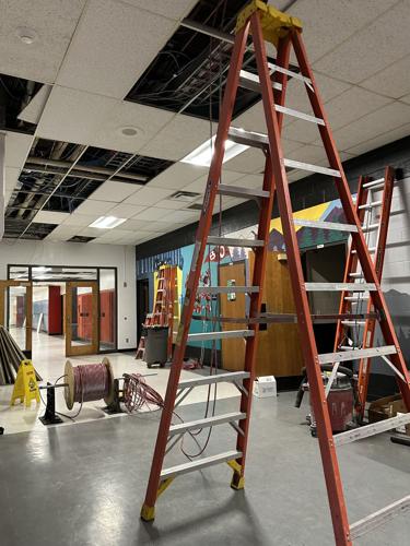 Work is underway to repair the fire alarm panel system inside Berlin Middle High School.