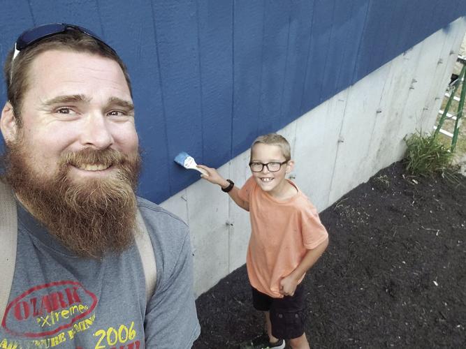 Gilmore COVID chronicles - Ray and RayRay painting