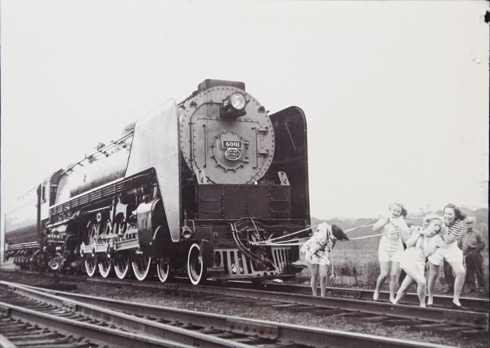 from janice girls pulling train