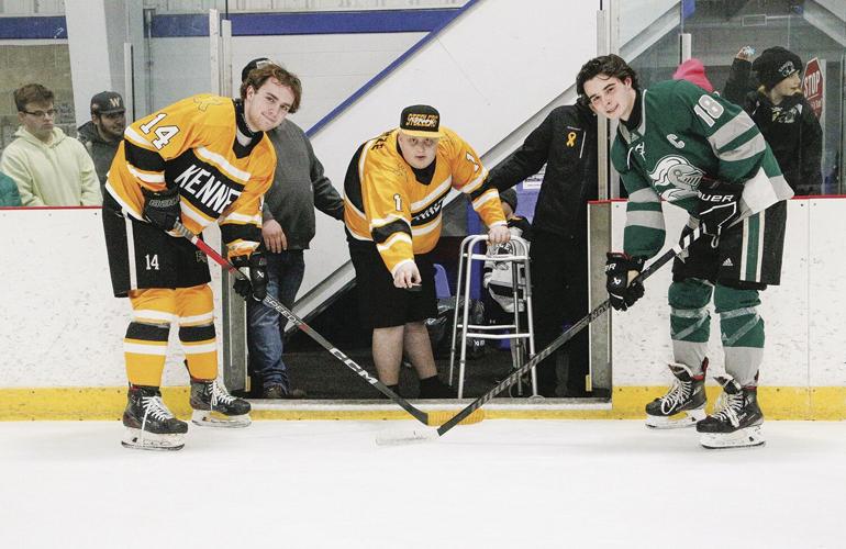 02-03-24 KHS Hockey puck drop