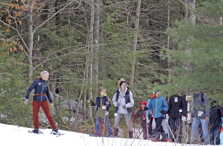 Heather McKendry on snowshoe tour