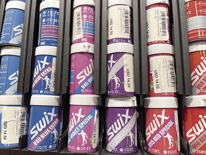 Nordic Tracks - skis and waxes - array of kick waxes