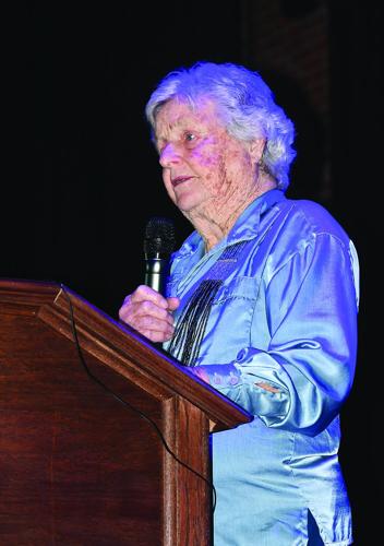 KHS Sports Hall of Fame - Coach Alison Hersey Risch speaking