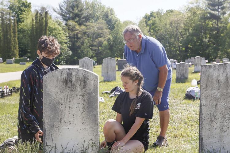 05-25-22 Cemetery Cleanup talking with brian wider