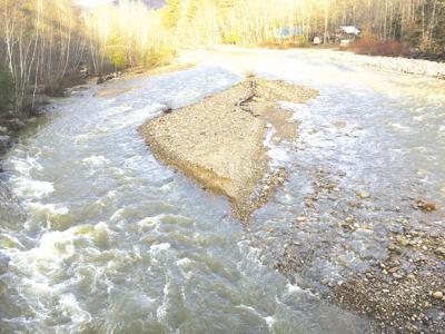 2-6-2020-North Country Angling- Stream erosion from riprap on Rocky Branch