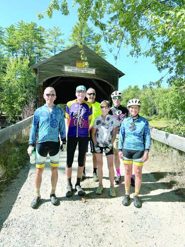 Wheel Family Fun - Frog Alley in Fryeburg - Riders pose at Hemlo