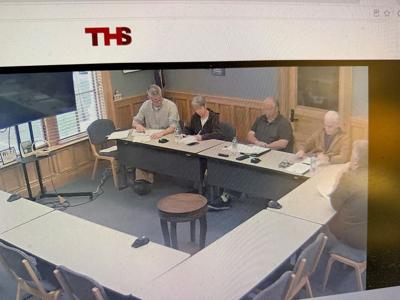 Gorham town officials meet with Fire Chief Phil Cloutier to discuss hospital transfers
