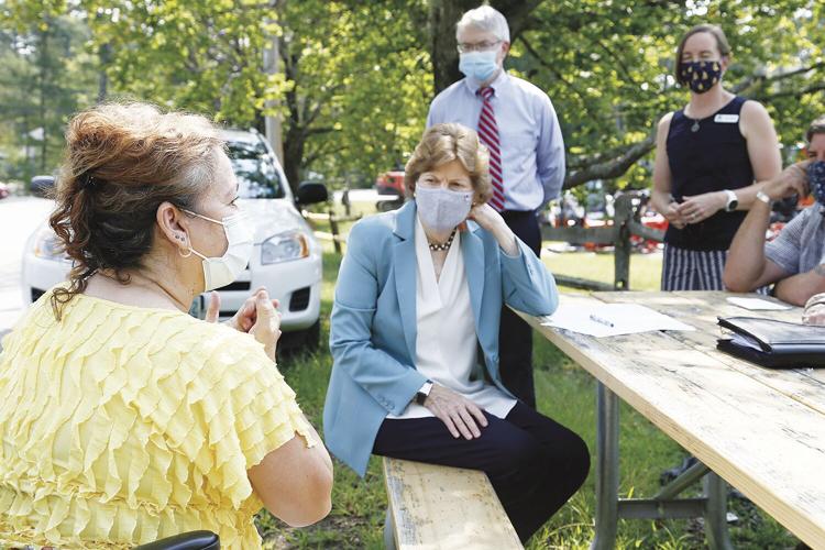 08-25-21 Shaheen at WMCHC board member foreground
