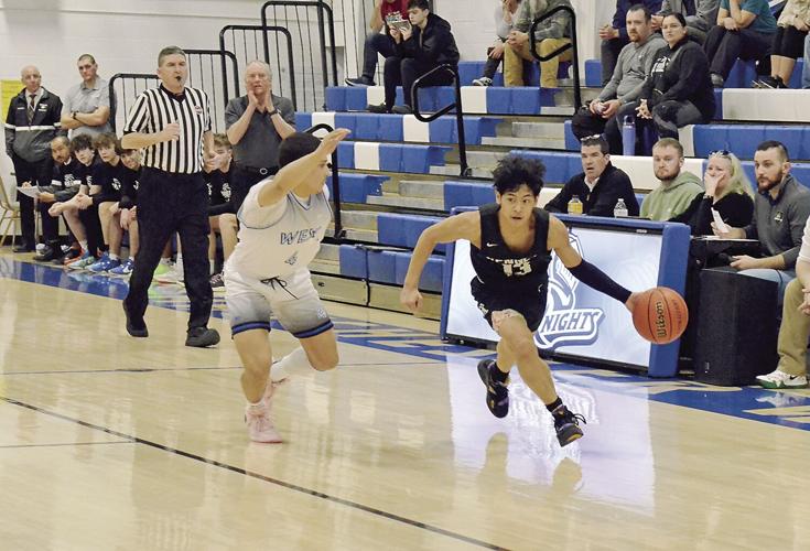 KHS Boys Hoop - playoffs - Bo Noung dribble