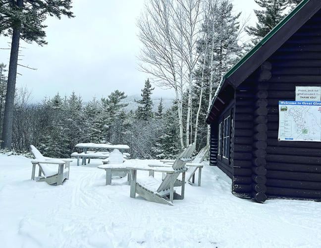 Nordic Tracks = last ski - Great Angel Warming Cabin