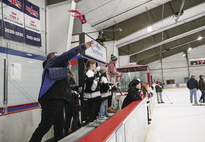 12-18-24 KHS Hockey toy toss 2