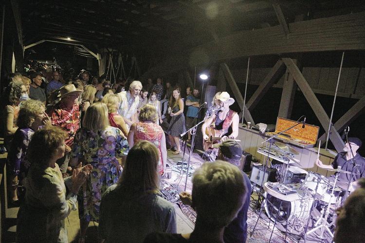 08-07-21 Bridge Dance overhead dancers and band