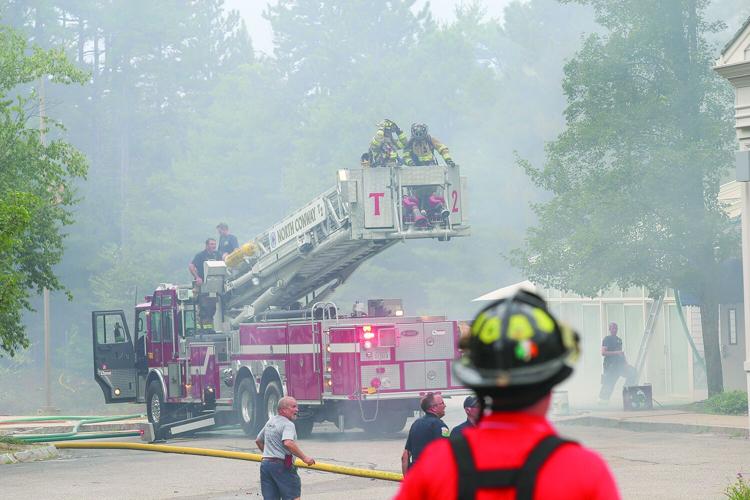 08-13-25 Holiday Inn-Brush Fire ladder truck lifting 1