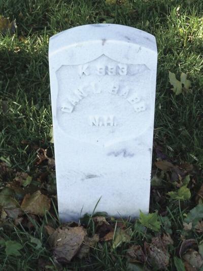Gravestone of Daniel Babb