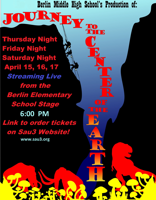 BMHS Players livestream “Journey to the Center of the Earth” starting tonight