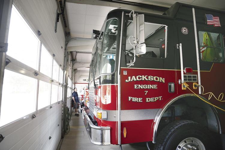 08-03-21 Fire Station trucks wide
