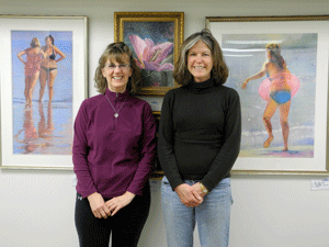 Terri Brooks and Barbara Perry as featured artists at MWVAA