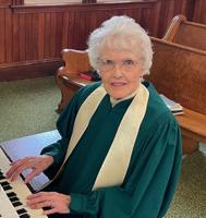 Ellen Hayes being honored for 71 years as organist of the Bartlett Church