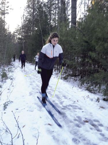 Nordic Tracks - KHS Nordic last December on the Conway Rec Path