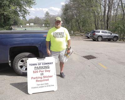 06-21-21 parking attendant at Davis Park