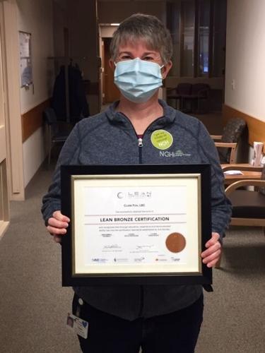 Clare Fox earns the Lean Bronze Certification