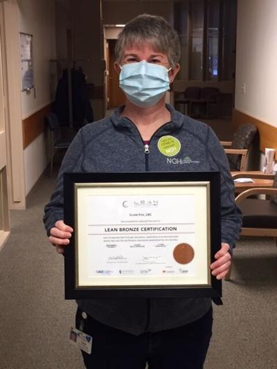 Clare Fox earns the Lean Bronze Certification