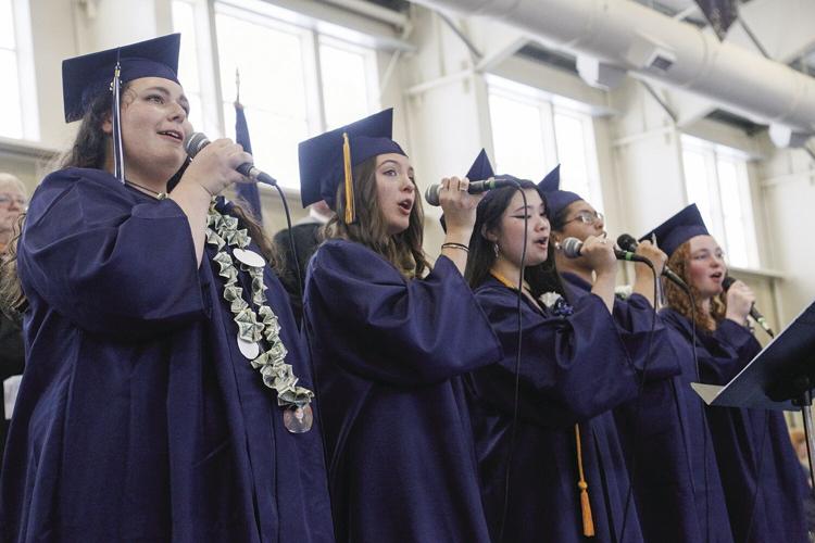 05-28-22 FA Graduation singing alma mater
