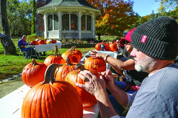 10-18-25 Jackson Pumpkin Carving medium gazebo behind
