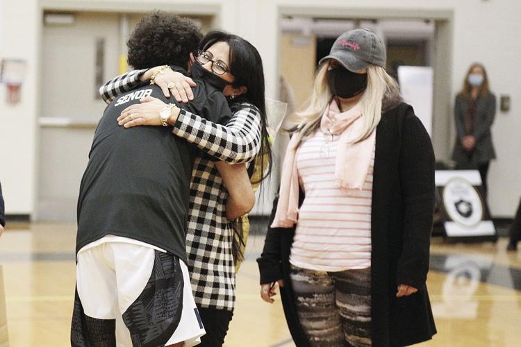 01-26-22 KHS MBB seniors senor hug
