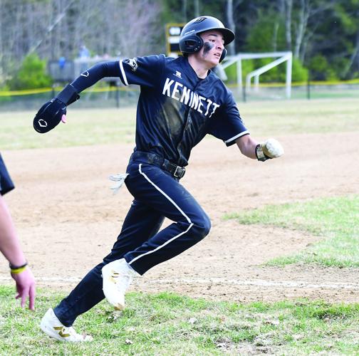 KHS Baseball - Opening Day - Sergio Espezua rounds third