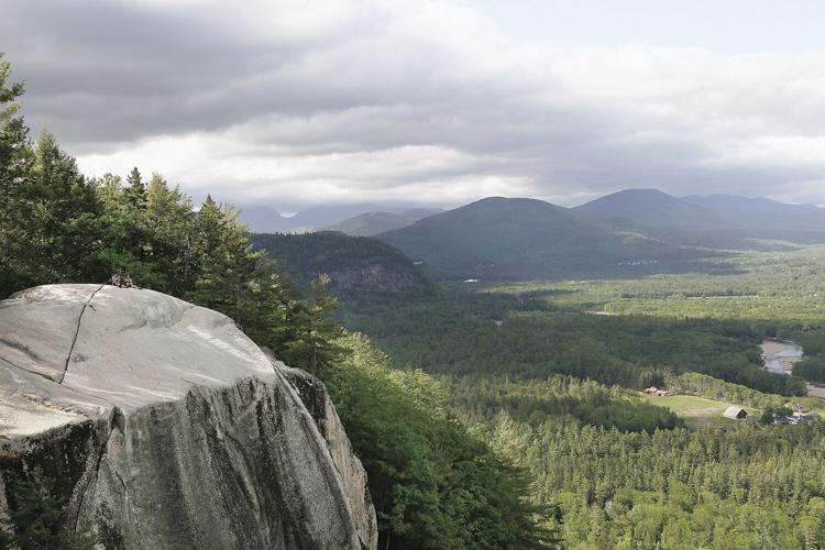 05-29-21 Cathedral ledge couple sitting far away