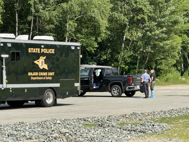 The NH State Police mobile lab took up a large portion of La Casita restaurant parking lot space