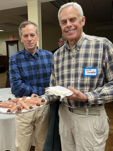 Delta airlines pilot and former RMC president Jamie Maddock, left, and Keith Dempster.