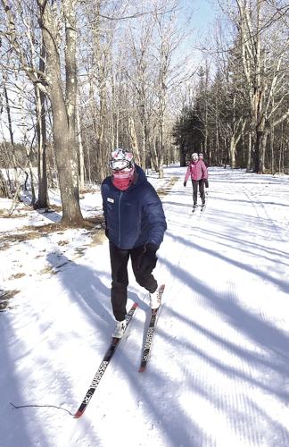 Nordic Tracks - Sue Wemyss practices the slipper drill
