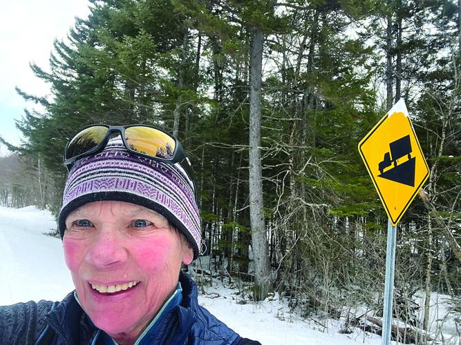 Nordic Tracks - end-of-the-season adventure ski - Sally McMurdo selffie