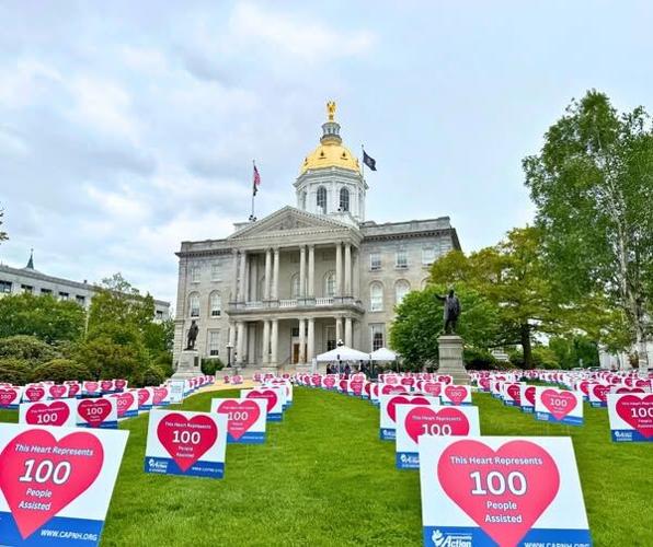 Signs sporting TriCounty CAP's value to those its programs have served