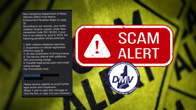 DMV warns of text message scam