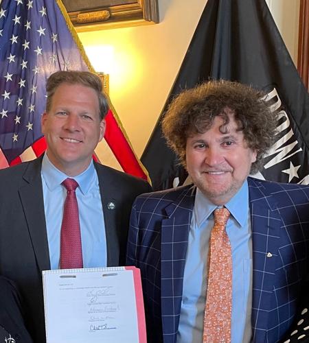 Gov. Sununu and Northeast Delta Dental President Tom Raffio