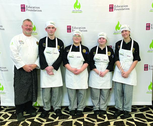 MWV Career Tech Culinary - second in the state - group with Chef
