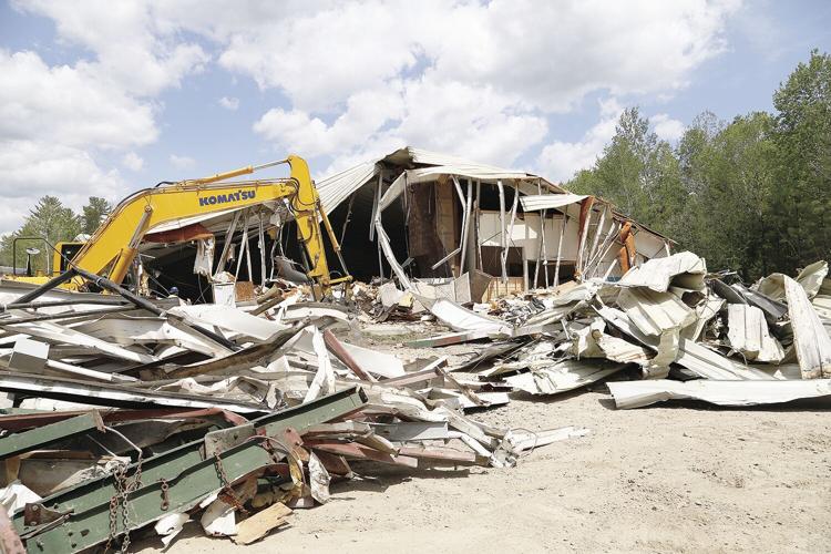 05-18-21 Artist Falls Demo piles of debris