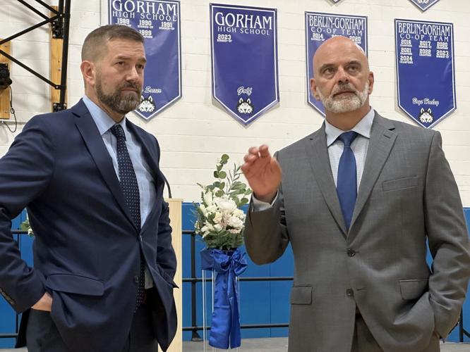 SAU 20 Superintendent David Backler and GMHS Principal David Morrissette