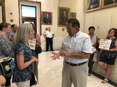 Sununu Holds Closed Meeting About Budget Veto For Municipal Officials